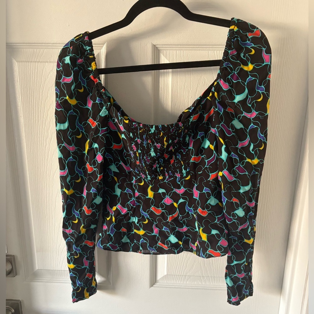 STAUD Josephine Long Sleeve Top Size 2 - Picture 3 of 5